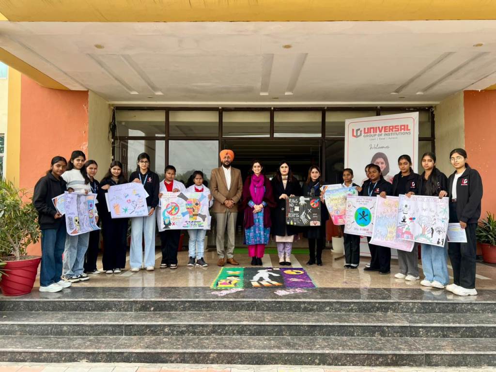 Seminar on staying away from drugs organized by District Legal Services Authority at Universal Group of Institutions Lalru